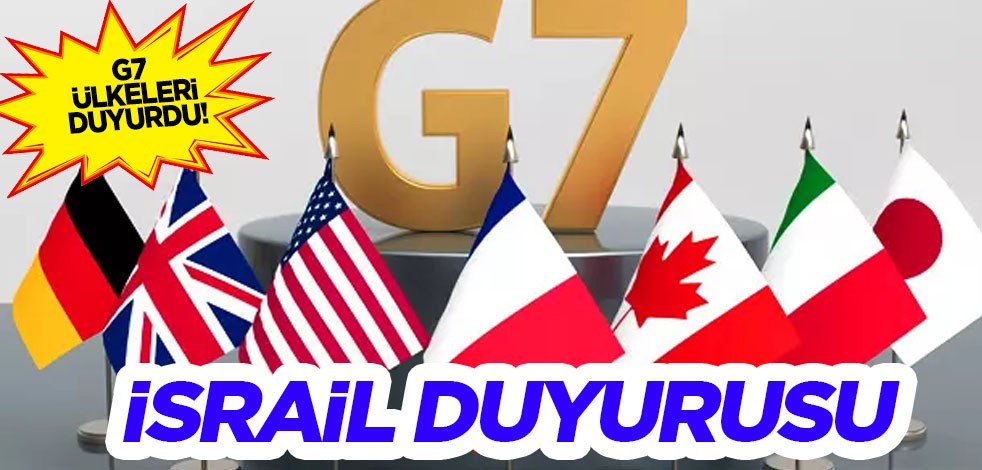 İsrail'in skandal Batı Şeria kararı! İsrail lobisi harekete geçti: G7 ülkelerinden son dakika İsrail duyurusu