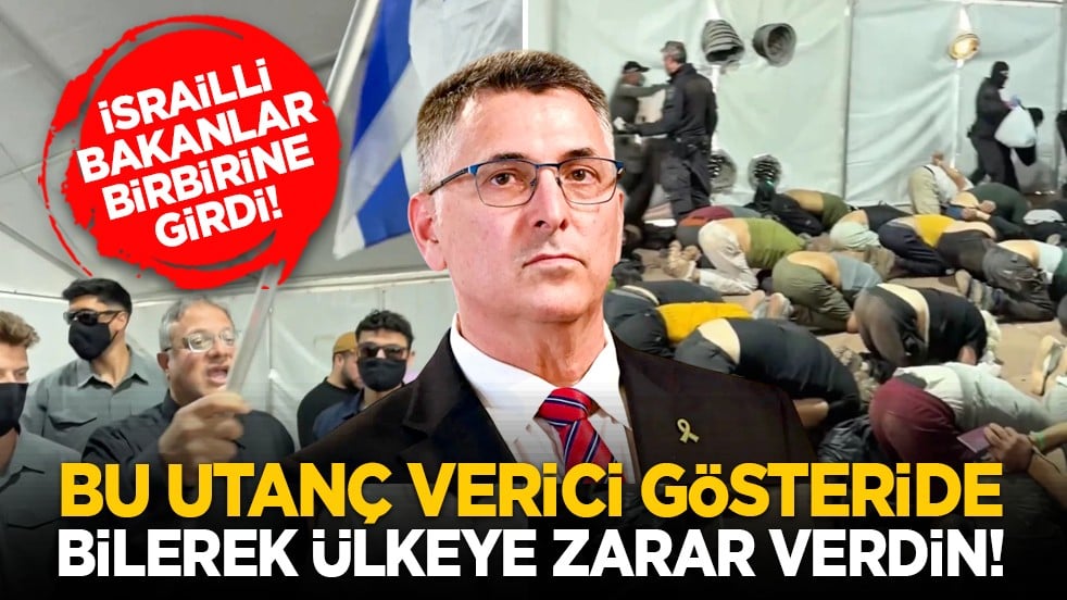 İsrailli bakanlar birbirine girdi! “Bu utanç verici gösteride bilerek ülkeye zarar verdin!”