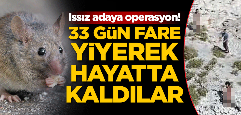 Issız adaya operasyon! 33 gün fare yiyerek hayatta kaldılar...