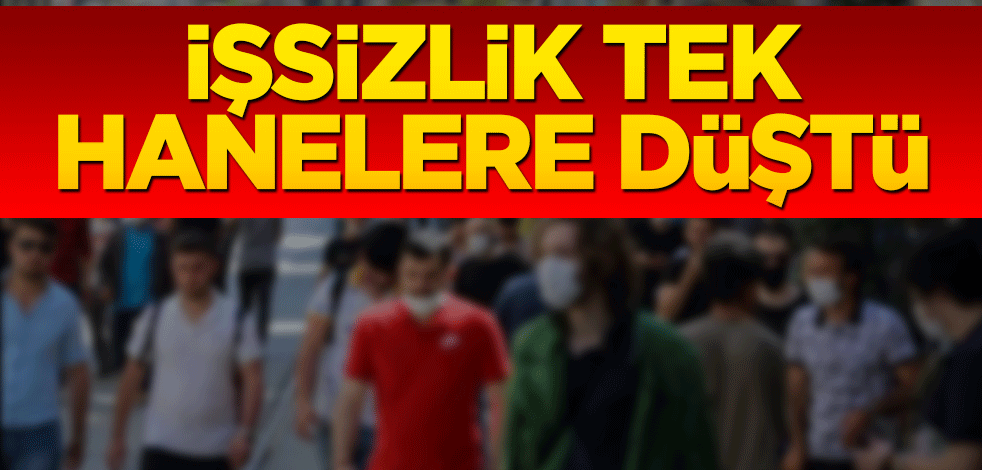 İşsizlik tek hanelere düştü!