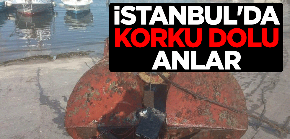 İstanbul Arnavutköy sahilinde korku dolu anlar