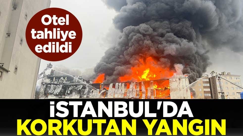 İstanbul Ataşehir'de korkutan yangın! Otel tahliye edildi