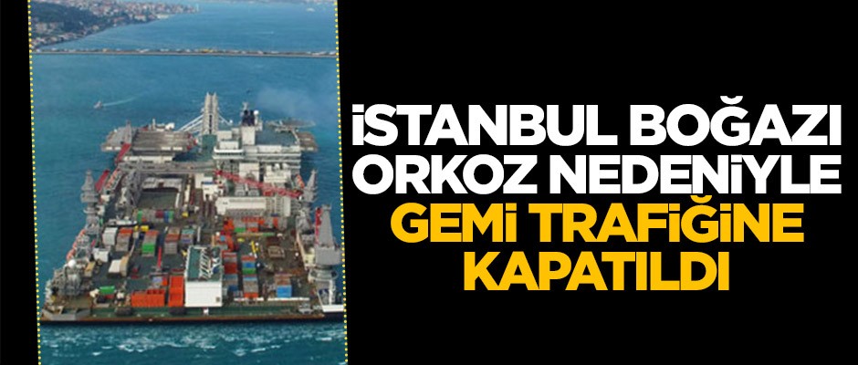 İstanbul Boğazı orkoz nedeniyle gemi trafiğine kapatıldı