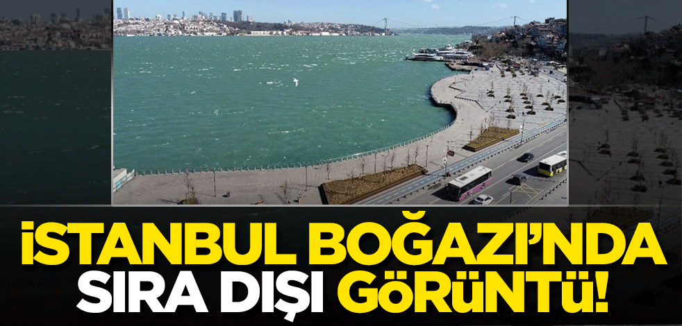 İstanbul Boğazı'nda sıra dışı görüntü! Bakanlar bir daha baktı