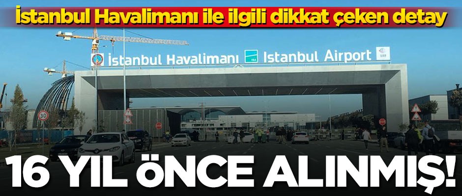 İstanbul Havalimanı'nın alan adı 16 yıl önce alınmış!