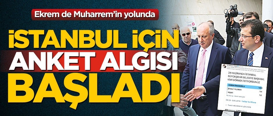 İstanbul için anket algısı başladı