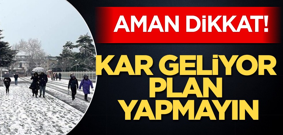 İstanbul için Meteoroloji’den vatandaşlara kar uyarısı: plan yapmayın diyerek tahminini duyurdu! Maalesef geliyor, kapımıza dayandı