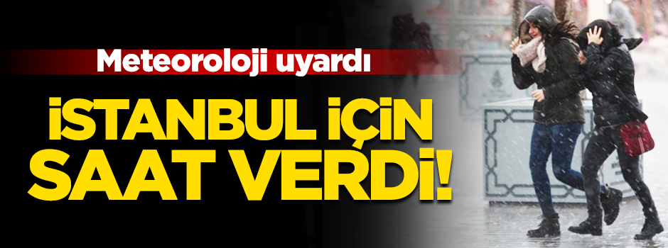 İstanbul için sağanak uyarısı: Saat 15.00'e kadar sürecek