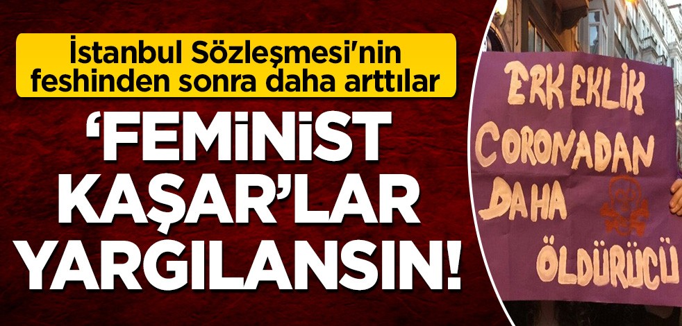 İstanbul Sözleşmesi'nin feshinden sonra sayıları daha da arttı! 'Feminist kaşar'lar yargılansın