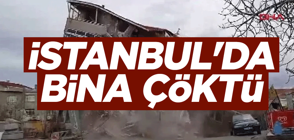 İstanbul Ümraniye'de bina çöktü