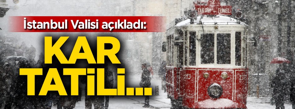 Vali Şahin: Kar tatili gündemimizde değil