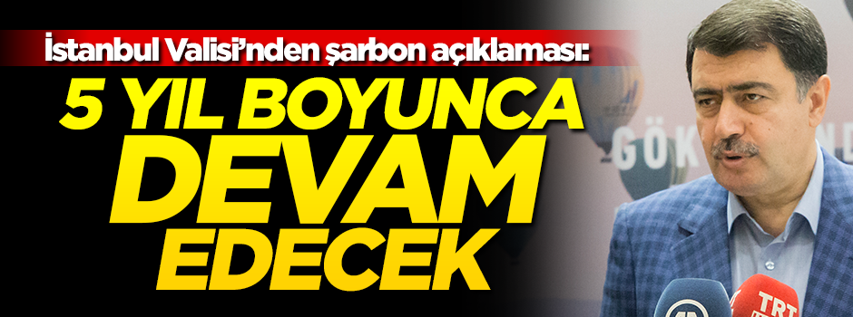 İstanbul Valisi'nden şarbon açıklaması: 5 yıl boyunca devam edecek