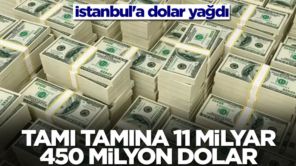 İstanbul'a dolar yağdı: Tamı tamına 11 milyar 450 milyon dolar