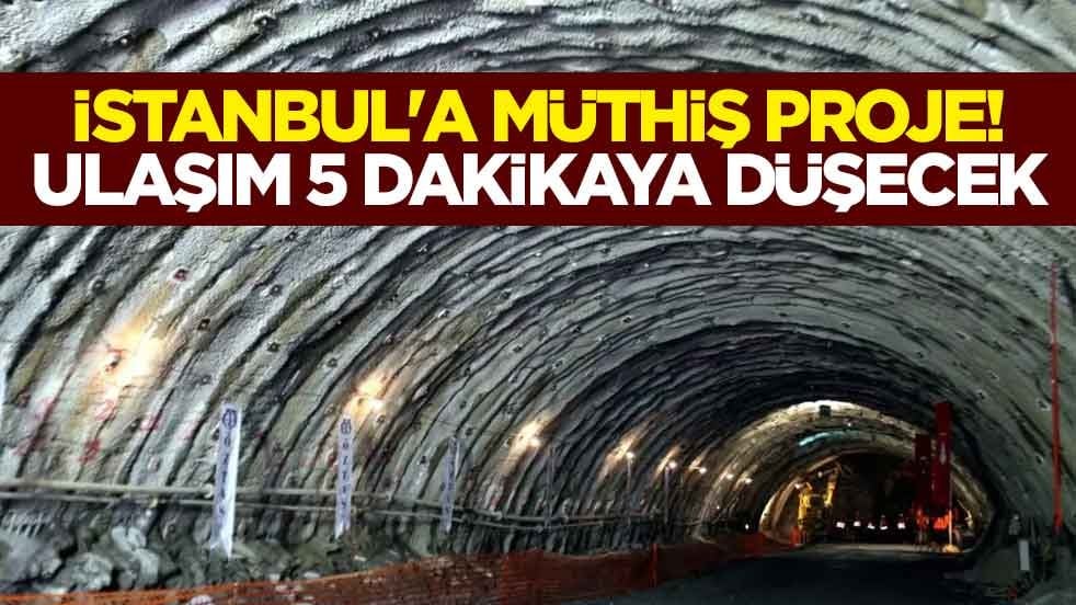 İstanbul'a müthiş proje! Ulaşım 5 dakikaya düşecek