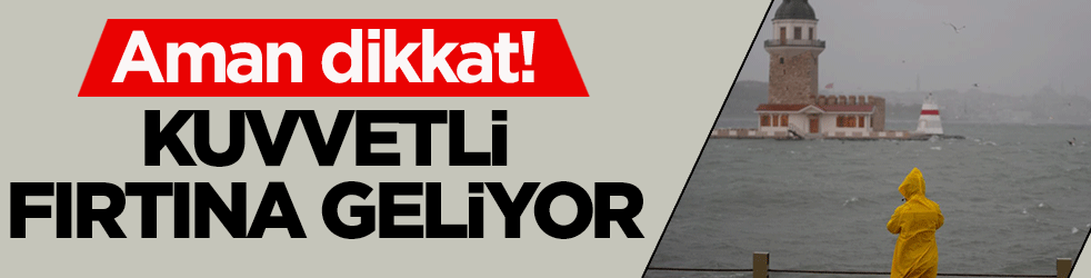 İstanbul’a ‘poyraz’ freni: Akşam saatlerinde fırtına kapıda!