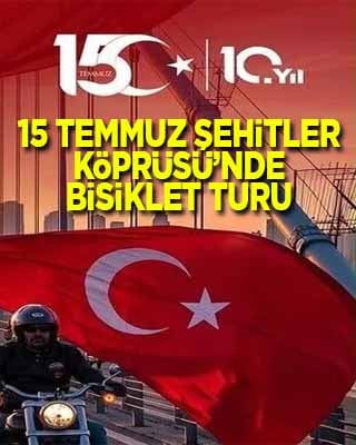 İstanbul'da 15 Temmuz Demokrasi ve Milli Birlik Günü bisiklet turu