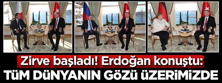 İstanbul'da 4'lü Suriye Zirvesi başladı