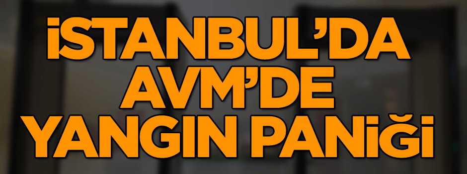 İstanbul'da AVM'de yangın paniği