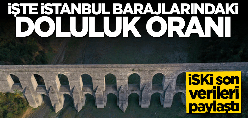 İstanbul'da barajlardaki doluluk oranları açıklandı