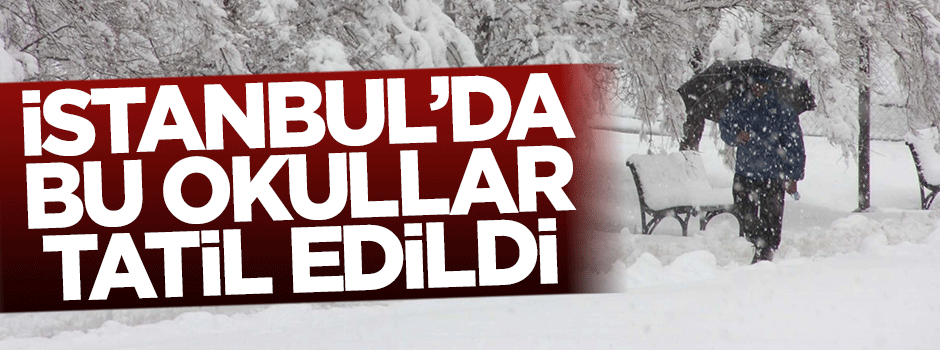 İstanbul'da bazı üniversiteler tatil edildi