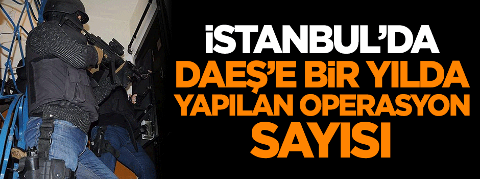 İstanbul'da DAEŞ'e bir yılda 117 operasyon