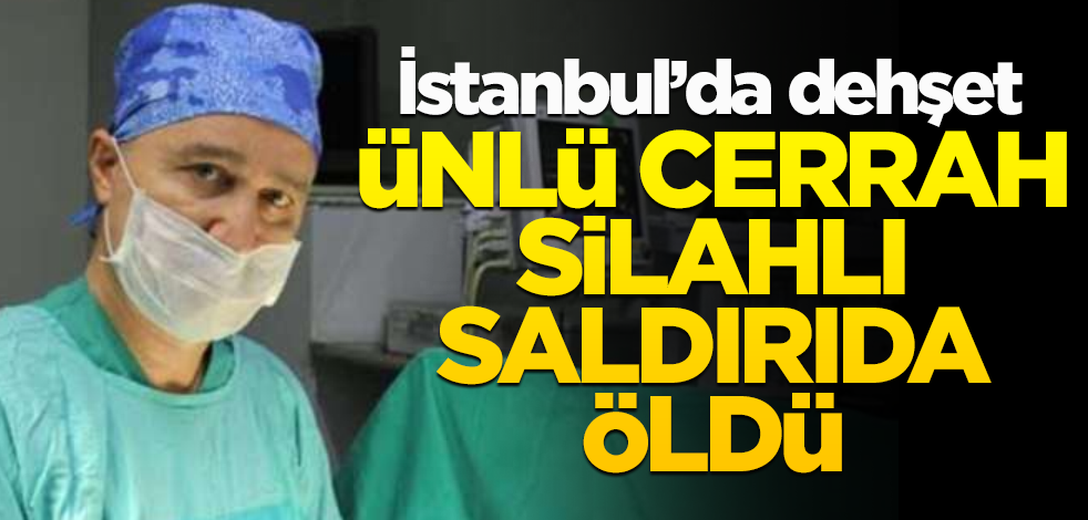 İstanbul'da dehşet: Ünlü cerrah silahlı saldırıda öldü!