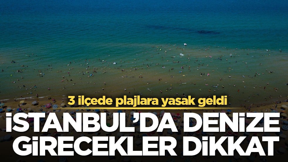İstanbul’da denize girecekler dikkat! 3 ilçede plajlara yasak geldi