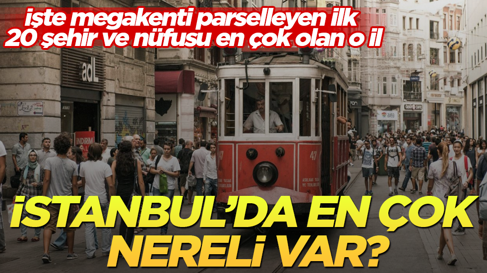 İstanbul’da en çok nereli var? İşte megakenti parselleyen ilk 20 şehir ve nüfusu en çok olan o il