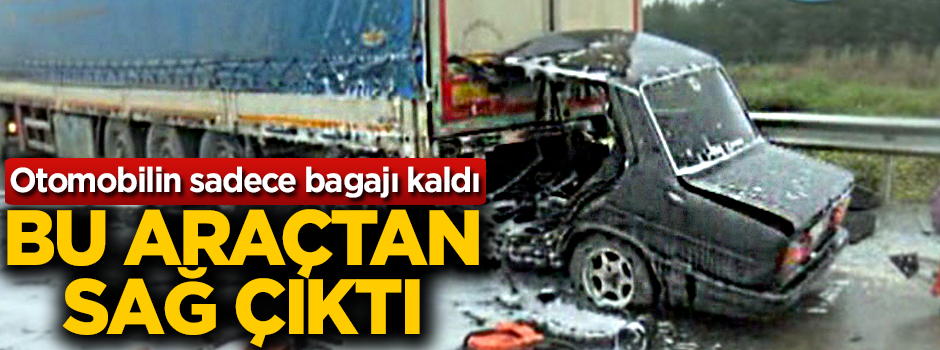 İstanbul'da feci kaza! Bu otomobilden sağ çıktı