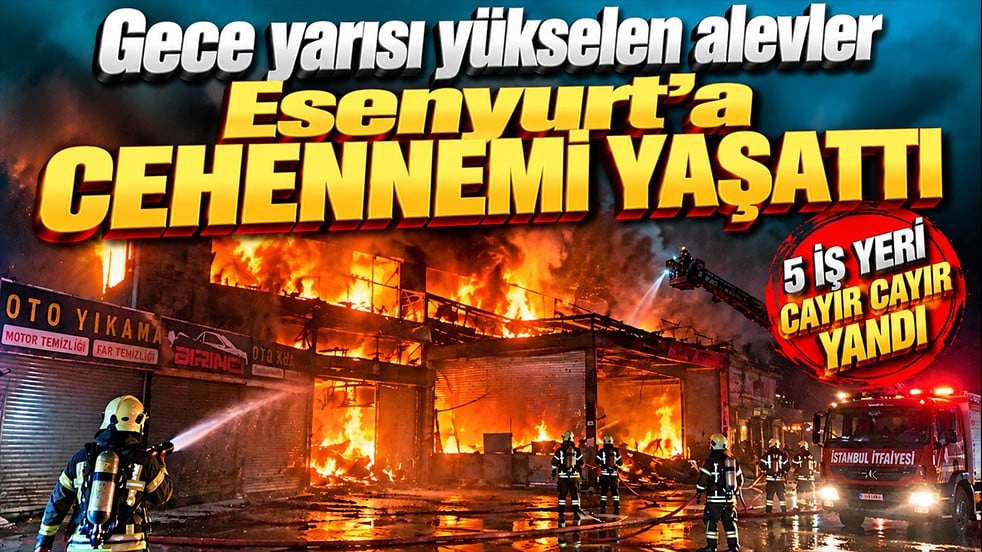 İstanbul'da hareketli gece! Yangın 5 iş yerine daha sıçradı!