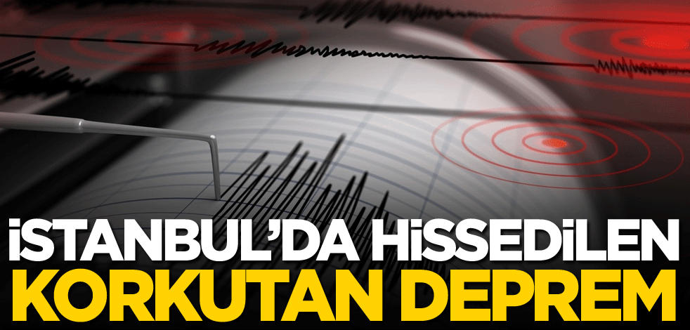 İstanbul'da hissedilen korkutan deprem