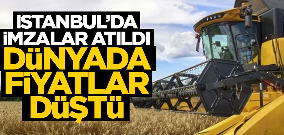 İstanbul'da imzalar atıldı, tüm dünyada fiyatlar düştü!