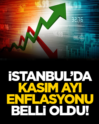 İstanbul’da Kasım Ayı Enflasyonu belli oldu!
