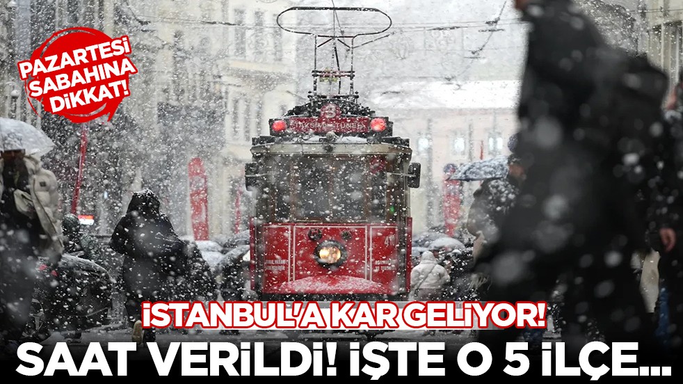 İstanbul'da kış geri dönüyor: Beş ilçeye kar, il geneline fırtına uyarısı