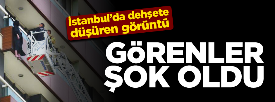 Balkon korkuluklarına asılı halde bulundu
