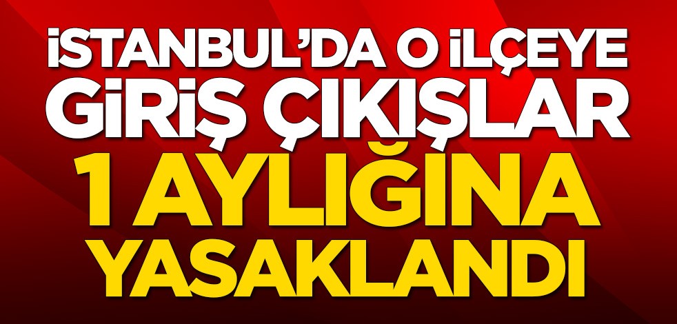 Adalar'a giriş çıkışlar yasaklandı