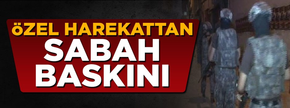 İstanbul'da özel harekattan uyuşturucu baskını