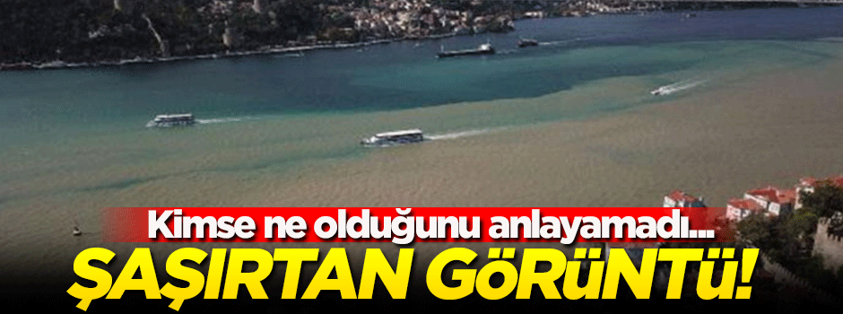 İstanbul'da şaşırtan görüntü!