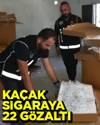 İstanbul'da sigara kaçakçılığı operasyonu: 22 gözaltı