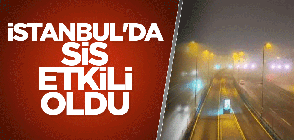 İstanbul'da sis etkili oldu