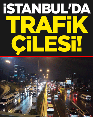 İstanbul'da trafik çilesi! Harita kıpkırmızı
