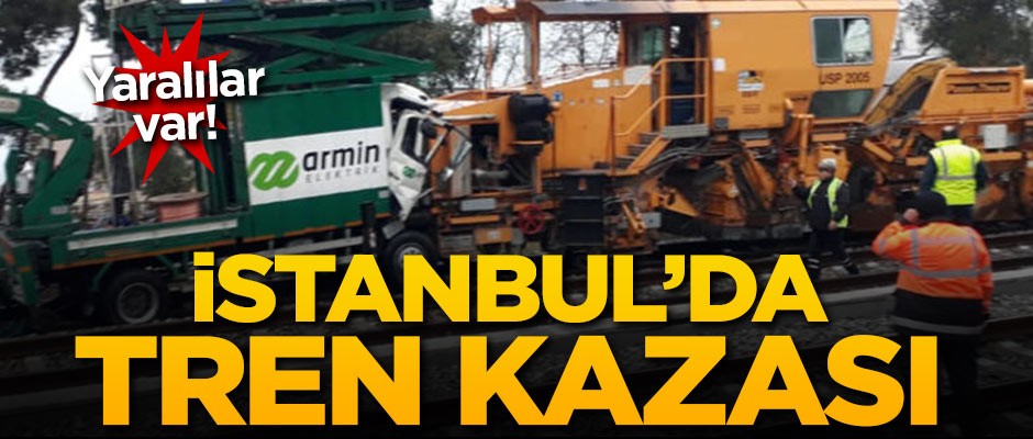 İstanbul'da tren kazası! Yaralılar var