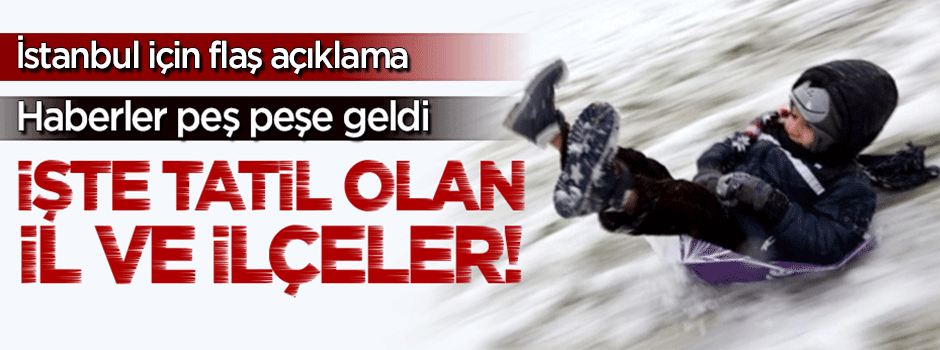 İstanbul'da yarın okullar tatil mi? Vali Şahin'den flaş açıklama