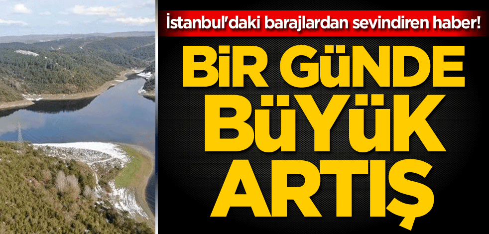 İstanbul'daki barajlardan sevindiren haber! Bir günde büyük artış
