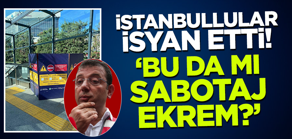 İstanbullular isyan etti: Bu da mı sabotaj? Ekrem?