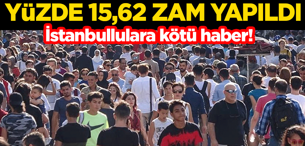İstanbullulara kötü haber! Suya yüzde 15,62 zam yapıldı