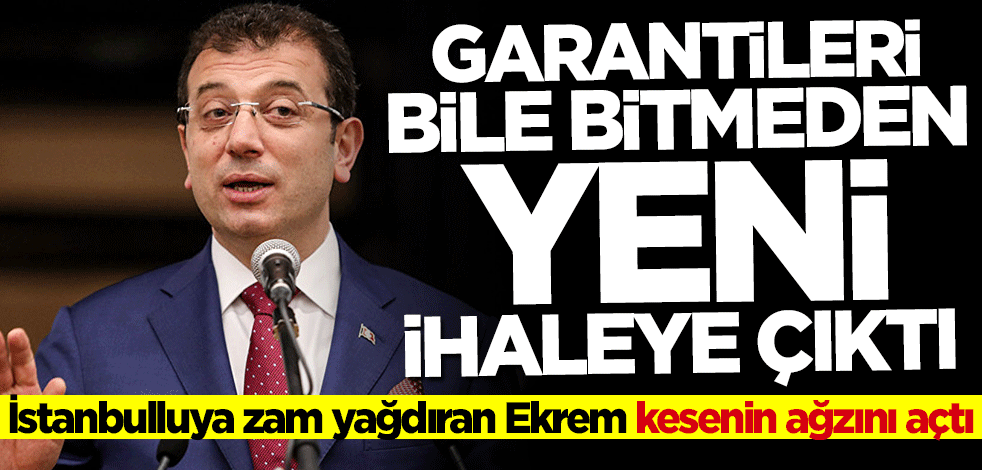 İstanbulluya zam yağdıran İmamoğlu kesenin ağzını açtı
