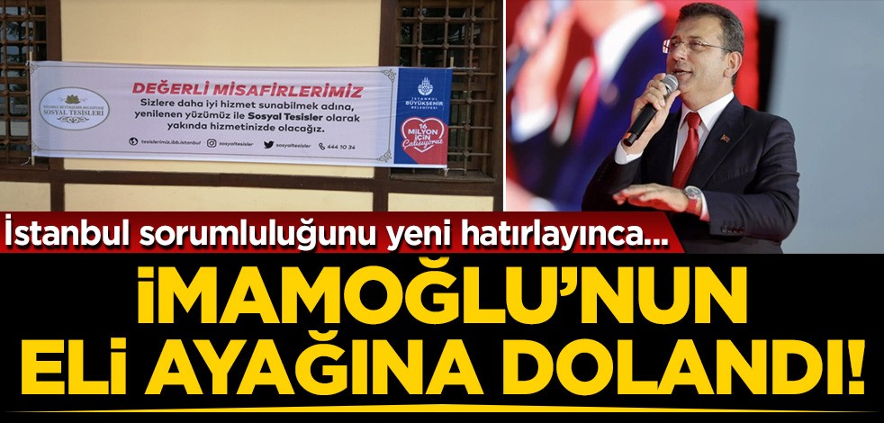 İstanbul'un belediye başkanı olduğunu hatırlayan İmamoğlu'nun eli ayağına dolaştı!