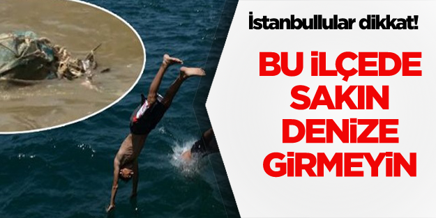 İstanbul'un bu ilçesinde sakın denize girmeyin