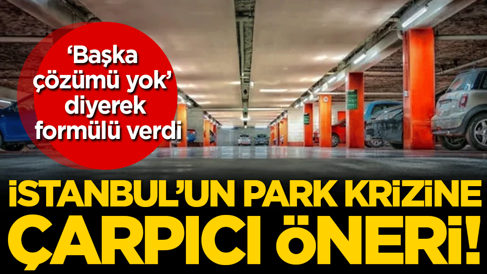 İstanbul'un park krizine çarpıcı öneri! 'Başka çözümü yok' diyerek formülü verdi!